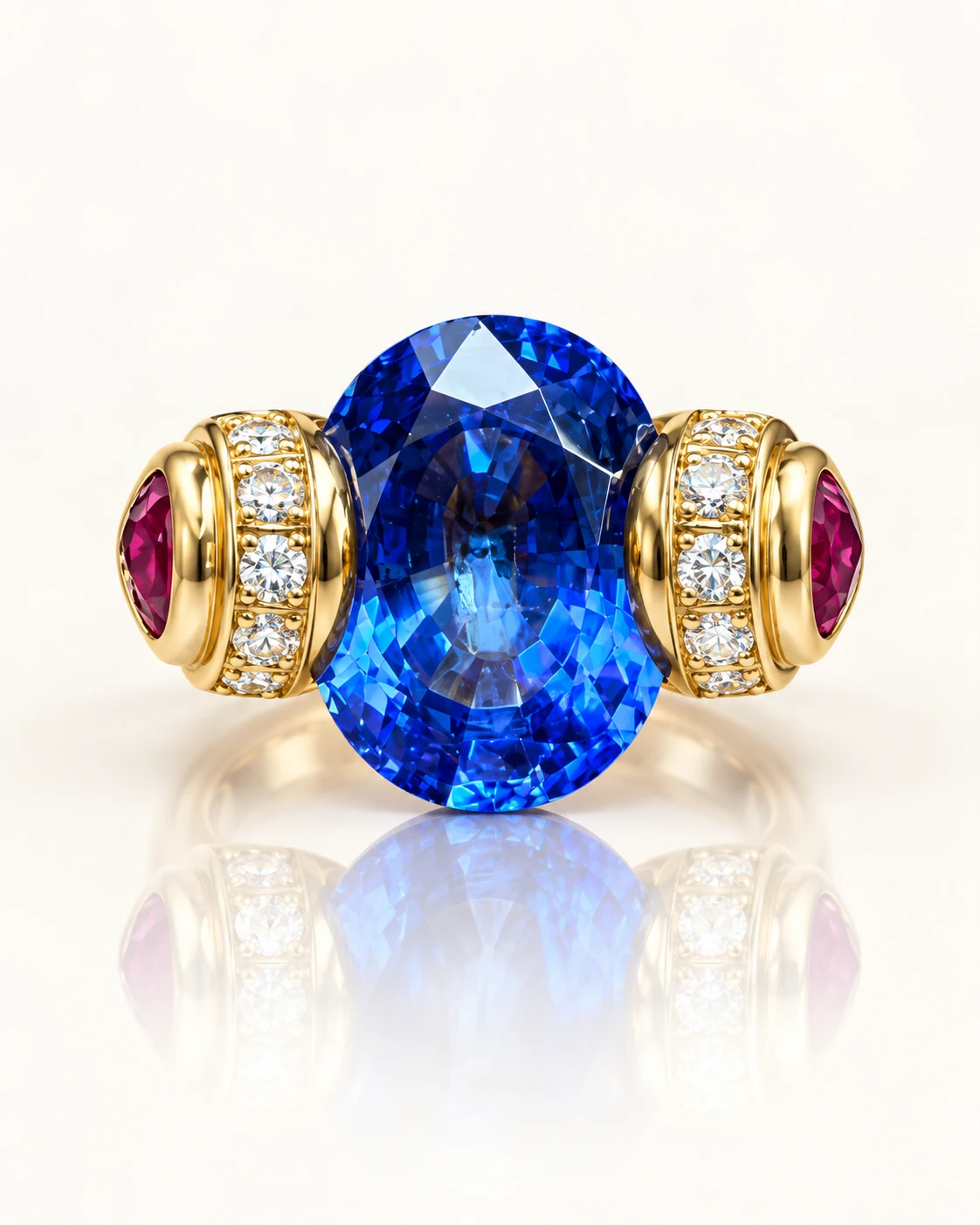 18k Tanzanite and Diamond Ring