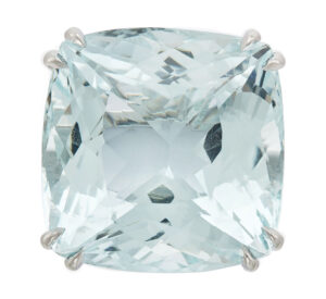 Platinum Aquamarine Ring Platinum Aquamarine Ring