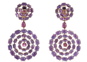 14k Amethyst Dangle Earrings
