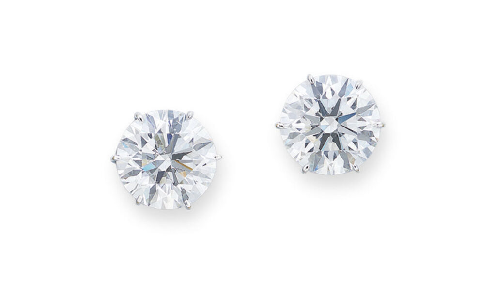atlanta diamond buyer 18k Gold diamond stud earrings