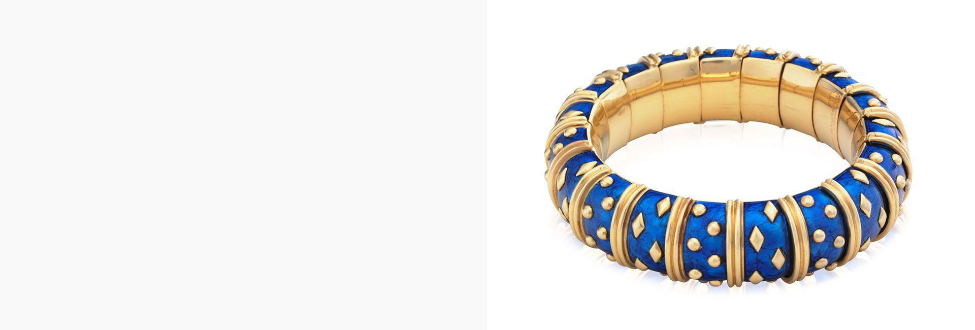 Ayan Jewelry Tiffany & Co blue and gold bracelet